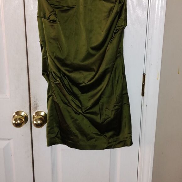 Xscape by Joanna Chen olivegreen fitted formal prom cocktail evening gown dress - Picture 2 of 8